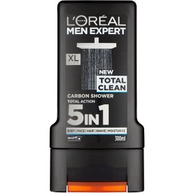 تصویر شامپو بدن لورال توتال کلین 5 در 1 ا loreal total clean shower gel loreal total clean shower gel