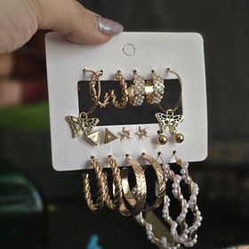 تصویر پک گوشواره طلایی 