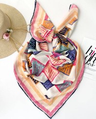 تصویر روسری دخترانه نخی منگولیا قواره ۹۵ 