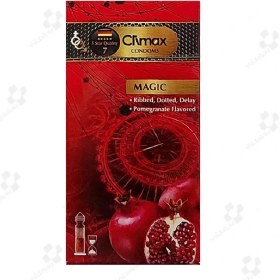 تصویر کاندوم کلایمکس مدل Magic اناری بسته 12 عددی 