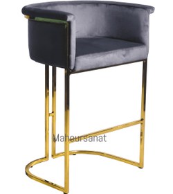 تصویر صندلی اپن دورن - ۵۰ سانتی متر / مشکی / دایاموند dorne stool bar