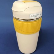 تصویر تراول ماگ نی‌دار دیاموند ۴۸۰ میل | استیل ۳۱۶ دوجداره، دور سیلیکونی، دوحالته، ضد نشت 