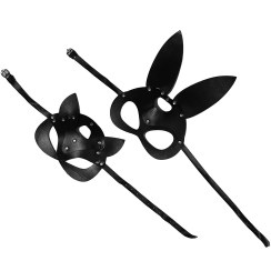 تصویر نقاب فانتزی طرح چرم کد90130 90130