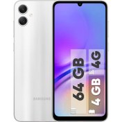 تصویر گوشی سامسونگ Galaxy A05 4G ظرفیت 64 گیگابایت رم 4 گیگابایت(چین) - مشکی + شارژر 25 وات سامسونگ ساخت ویتنام 