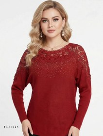 تصویر بلوز بافت - طوسی 