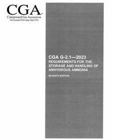 تصویر CGA G-2.1-2023- Requirements for the Storage and Handling of Anhydrous Ammonia- دانلود استاندارد 