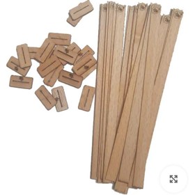 تصویر فیتیله چوبی شمع سازی 