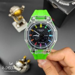 تصویر ساعت مچی جی شاک GA2100 مردانه بند لاستیکی ضد ضربه 