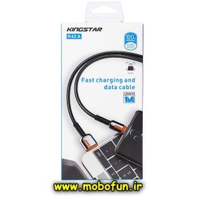 تصویر کابل تبدیل USB به MicroUSB کینگ استار مدل K Kingstar K42A USB To MicroUSB Cable 1M