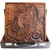 تصویر تخته نرد نبرد رستم و اژدها 