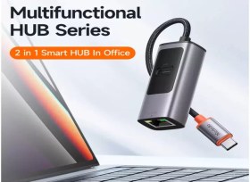 تصویر هاب تایپ‌ سی با دو پورت مک‌دودو MCDODO USB-C 3.0 Docking Station PD100W+RJ45 HU-068 