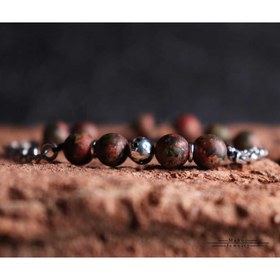 تصویر دستبند نقره کد B0172 