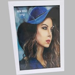 تصویر قاب عکس رومیزی سفید 