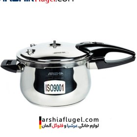 تصویر زودپز 26 سانتی متری استیل عرشیا مدل PR135-406 ARSHIA 26cm SS Pressure Cooker PR135-406