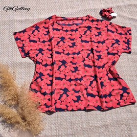 تصویر ست تیشرت و کش مو 