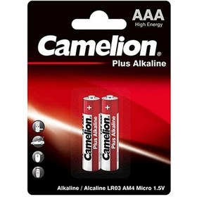 تصویر باتری سایز AAAA کملیون مدل Plus Alkaline بسته 2 عددی Camelion Plus Alkaline AAAA Battery Pack Of 2