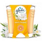 تصویر شمع لیوانی معطر انگلیسی گلید Glade spiced apple &amp; cinnamon ضد تنیاکو 120 گرم 