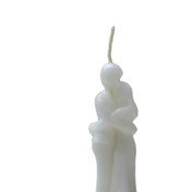 تصویر شمع دست ساز مدل آغوش 