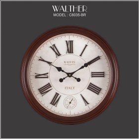 تصویر ساعت دیواری والتر مدل C6035BR 