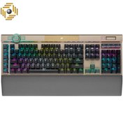 تصویر کیبورد گیمینگ مکانیکال کورسیر K100 RGB Midnight Gold 