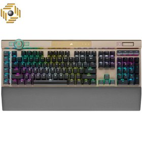 تصویر کیبورد گیمینگ مکانیکال کورسیر K100 RGB Midnight Gold 