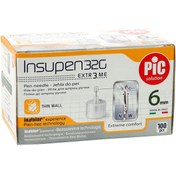 تصویر سوزن قلم انسولین پیک سلوشن مدل 6mm بسته 100 عددی 