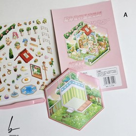 تصویر استیکر سه بعدی پنس دار طرح ۱ 