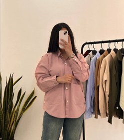 تصویر شومیز بغل دکمه رنگی 