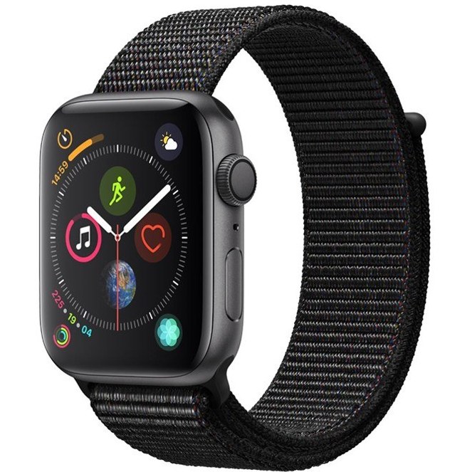 Apple watch series 4 silver deals aluminium case with seashell sport loop