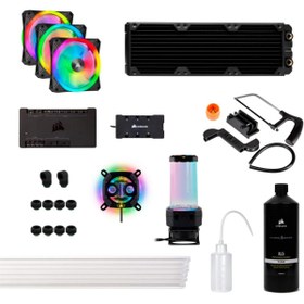 تصویر کیت خنک کننده مایع پردازنده کورسیر مدل Hydro X Series iCUE XH305i RGB Pro ( Corsair Hydro X Series iCUE XH305i RGB Pro (