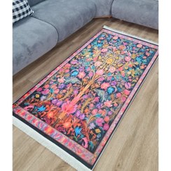 تصویر فرش چاپی هازان ترک طرح درخت کد A039 (پس کرایه) - سایز: 80 در 150 