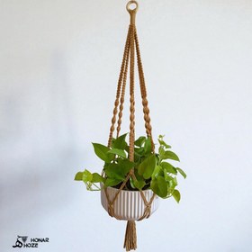 تصویر آویز گلدان مکرومه آنیا 