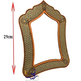 تصویر آینه مستطیل ارشد خاتم کاری 