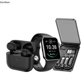 تصویر کیت کمبو گرین لاین شامل ساعت هوشمند، ایربادز و کیف مسافرتی ا 3 in 1 Ultimate Combo Smart Watch - Earbuds - Multi Travel Box 3 in 1 Ultimate Combo Smart Watch - Earbuds - Multi Travel Box