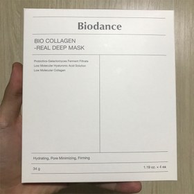 تصویر ماسک ورقه ای بیو کلاژن بایودنس کره ای جوانساز پوست Biodance Bio Collagen Real Deep Mask