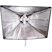 تصویر سافت باکس 90×60 به همراه هولدر 5 لامپ 