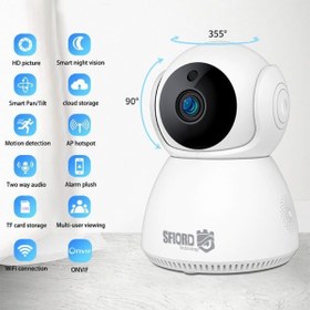 تصویر دوربین مدار بسته بی سیم هوشمند اسفیورد W307 ا SFIORD W307 WiFi IP Camera SFIORD W307 WiFi IP Camera