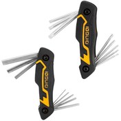 تصویر آچار ستاره ای و آلن دینگشی مدل 17005 مجموعه 16 عددی 