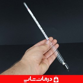 تصویر الکل سنج چینی 0 تا 100 درجه 1 عددی areometer for liquid 