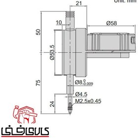 تصویر ساعت اندیکاتور دیجیتال اینسایز مدل 10-2118 INSIZE 2118-10 digital indicator