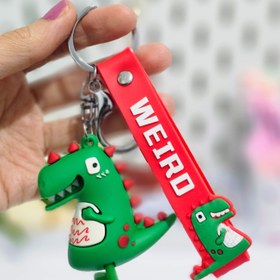 تصویر جاکلیدی سیلیکونی مدل دایناسور 