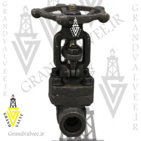 تصویر شیرفلکه کشویی "1/2 اینچ فولادی کلاس 800 جوشی GATE VALVE 1/2" #800 A105 SW