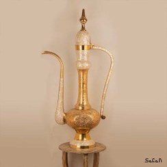 تصویر گلاب پاش برنج و صدف قلم زنی 125 سانت 