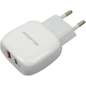 تصویر شارژر دیواری کینگ استار 18 واتی مدل KingStar Kw252pq Kingstar Wall Charger 18W kw252pq