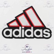 تصویر مارک گلدوزی سوپر خارجی بزرگ ADIDAS سفید مشکی 