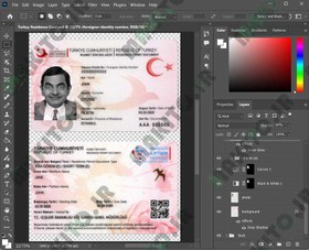 تصویر فایل لایه باز کارت اقامت ترکیه (Turkey Residence Permit) 