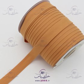 تصویر نوار اریب پارچه ای (کتان) 2 سانت خردلی کد 8150 (توپ 100 یاردی) 