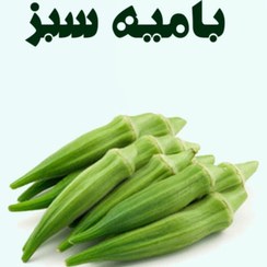 تصویر بامیه سبز 