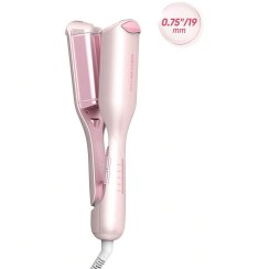 تصویر دستگاه فر ساحلی صورتی شیگلم سایز 19 | Cupid's Charm Beach Babe Hair Waver 