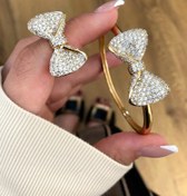 تصویر بنگل و انگشتر پاپیون 